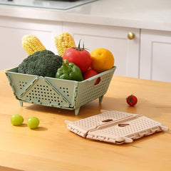 Foldable Fruit Drain Basket